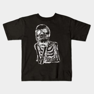 Bored Skeleton Kids T-Shirt